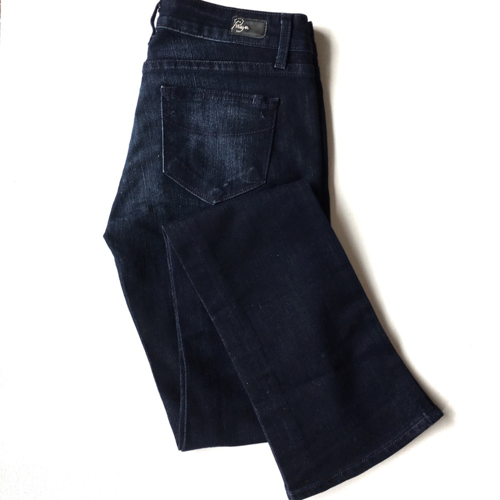 Paige “Laguna” boot cut dark denim Size 26